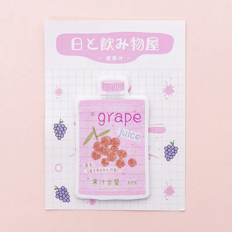 Kawaii Japanese Drink Memo Pad