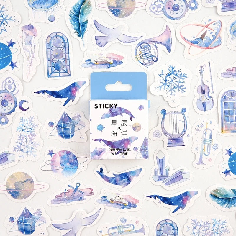 Whale Sticker Set