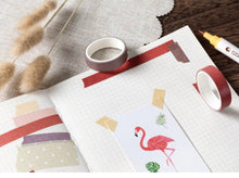 Load image into Gallery viewer, Solids and Patterns Washi Tape Set
