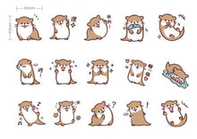 Load image into Gallery viewer, Sea Otter Sticker Set
